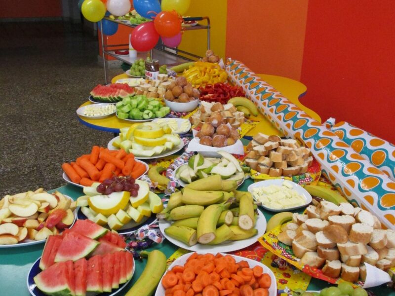 Gesundes Frühstücksbuffet