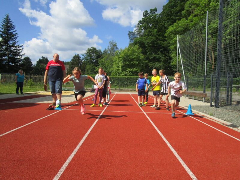 Laufwettbewerb im Stadion